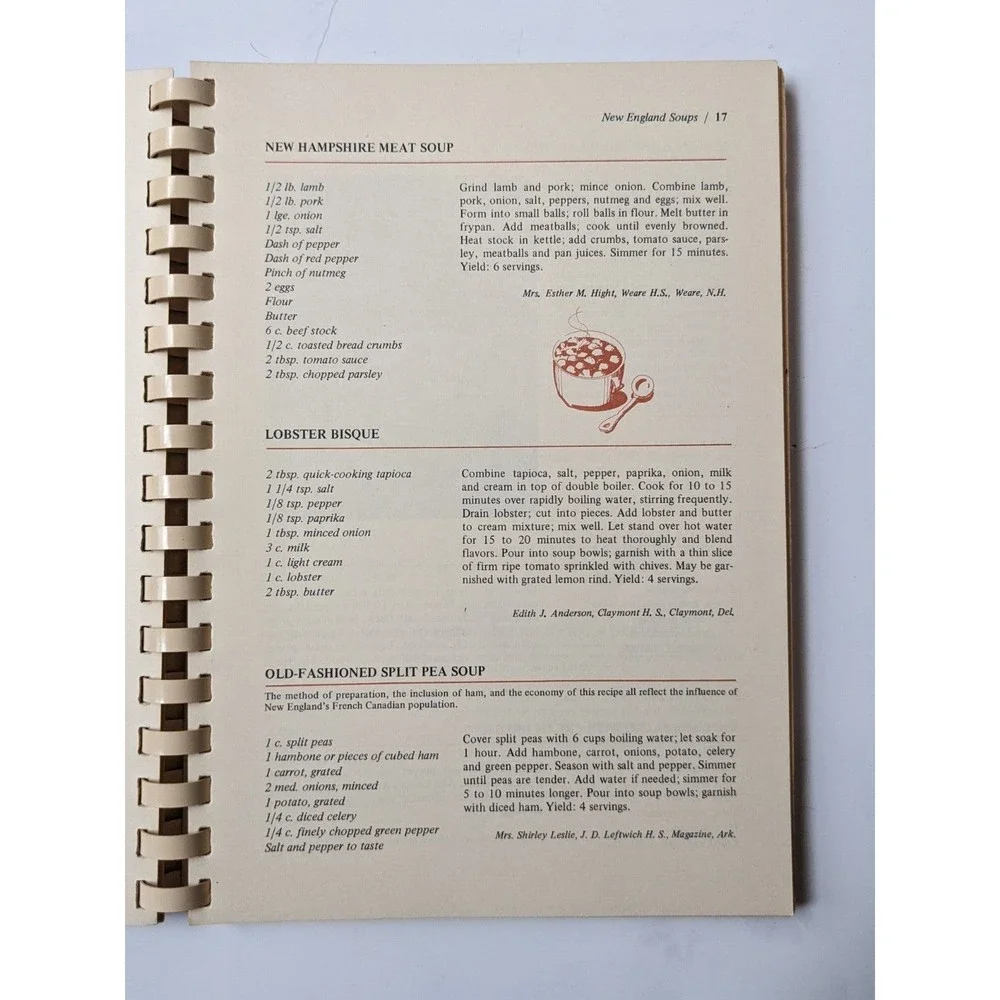 Vintage 1971 Americana Cookery Favorite Recipes Home Economics Teachers Cookbook